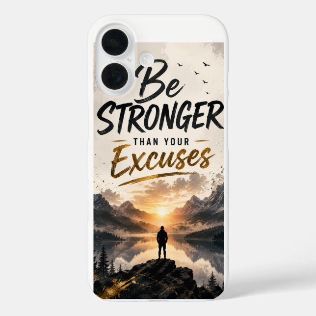 Pour iPhone 16 Conception de coque de téléphone motivationnelle i (Verso)