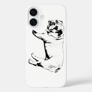 Pour iPhone 16 Coque Bulldog d'étude en ligne