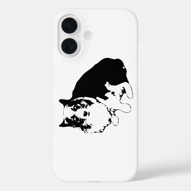 Pour iPhone 16 Coque de bord Corgi Clean (Verso)