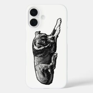 Pour iPhone 16 Coque de chien Dot-Texture