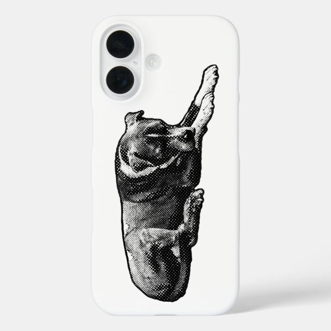 Pour iPhone 16 Coque de chien Dot-Texture (Verso)