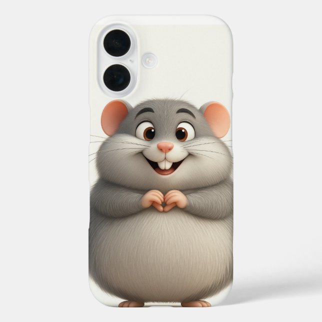 Pour iPhone 16 Coque de la souris à coeur (Verso)