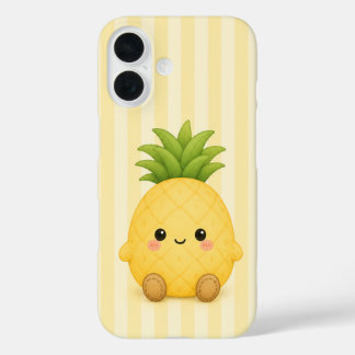 Pour iPhone 16 Coque de téléphone ananas Kawaii mignonne