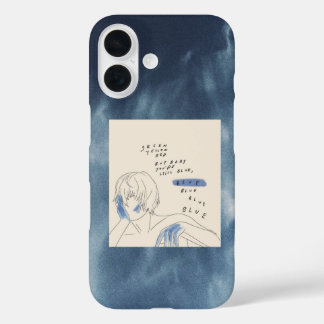 Pour iPhone 16 coque de téléphone esthétique azur