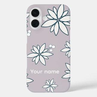 Pour iPhone 16 coque de téléphone mauve
