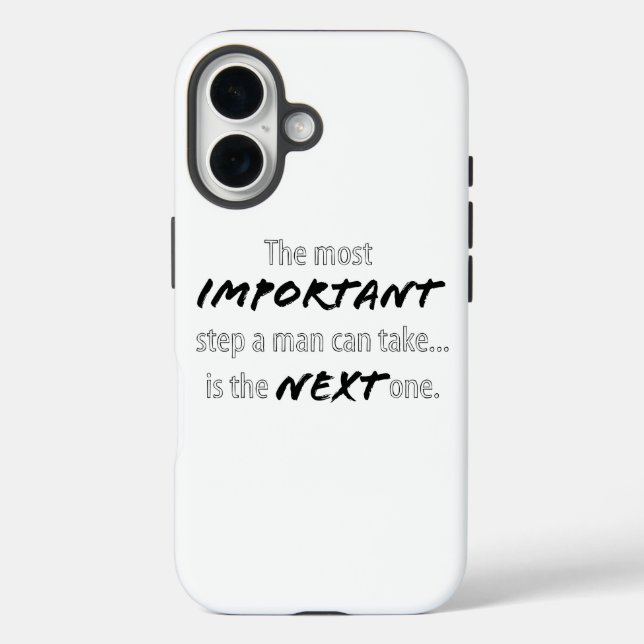 Pour iPhone 16 Coque d'étape le plus important (Verso)
