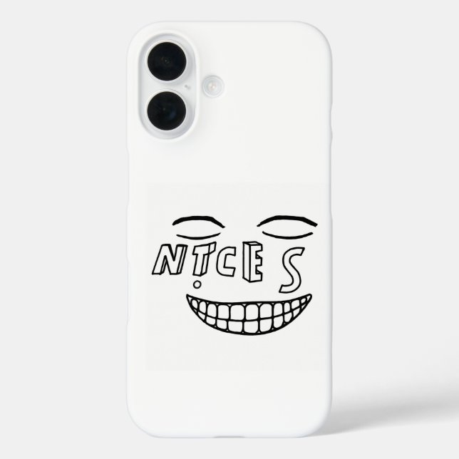 Pour iPhone 16 COQUE du logo NICES (Verso)