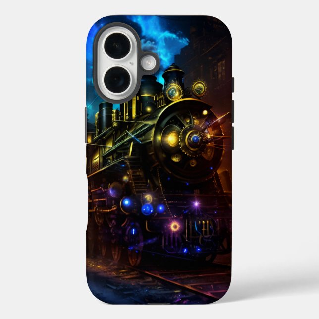 Pour iPhone 16 Coque ferroviaire Groove (Verso)