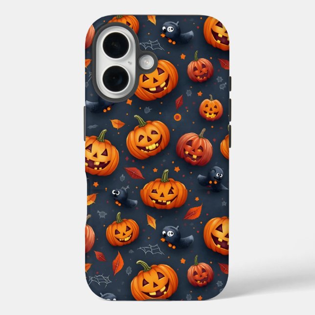 Pour iPhone 16 Coque iPhone16 à thème Halloween (Verso)