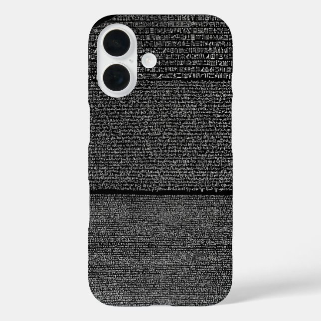 Pour iPhone 16 Coque Rosetta Stone (Verso)