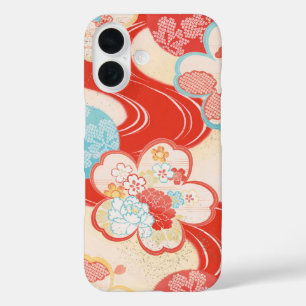 Pour iPhone 16 Élégance intemporelle : Japonais Kimono Art coque