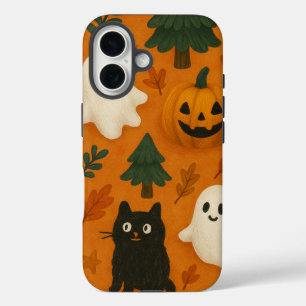 Pour iPhone 16 Ghosts et Coque mobile Citrouille