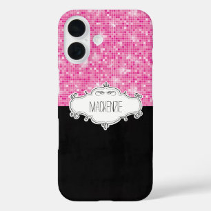 Pour iPhone 16 Glitterie personnalisée Samsung Galaxy 6 Coque