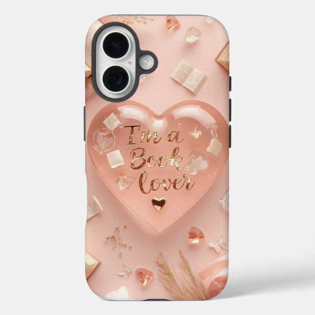 Pour iPhone 16 Je suis Coque mobile en forme de coeur de l'amoure (Verso)