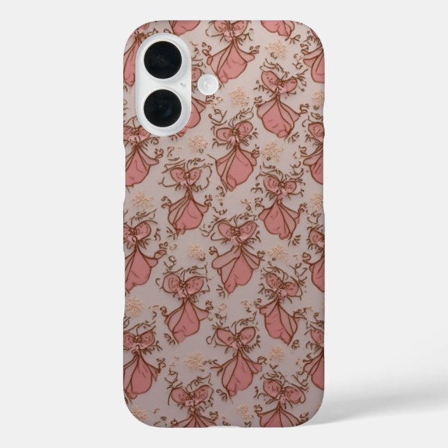 Pour iPhone 16 Joli Coque Iphone16 rose (Verso)