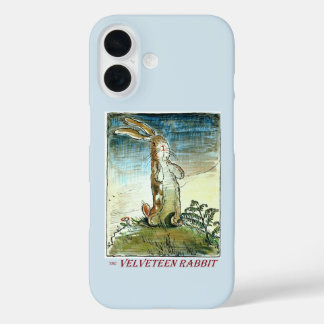 Pour iPhone 16 Le Lapin en Velours - Coque de Téléphone