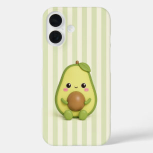 Pour iPhone 16 Mignon Avocat Kawaii sur Coque de Téléphone à Rayu