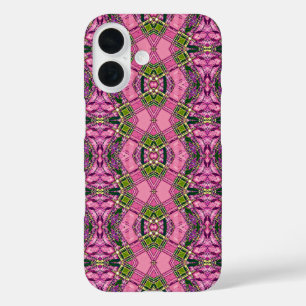 Pour iPhone 16 Motif rose et vert Galaxy S5 Coque