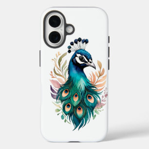 Pour iPhone 16 paon coque ipad