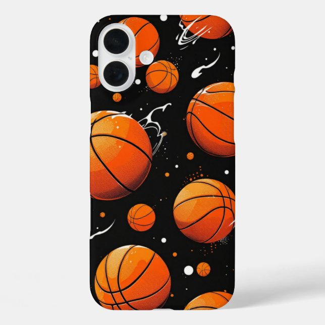 Pour iPhone 16 Plus Coque Bounce de basket-ball (Verso)