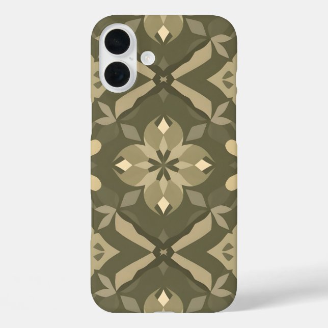 Pour iPhone 16 Plus Élégant Coque iPhone16 géométrique - Desi symétriq (Verso)