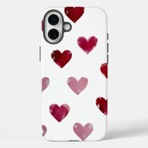 Pour iPhone 16 Plus Icônes cardiaques minimes - Coque artistique moder