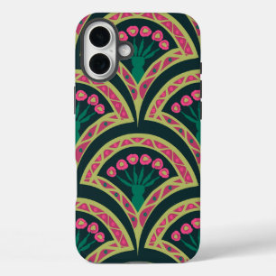 Pour iPhone 16 Plus motif vert en forme de coque