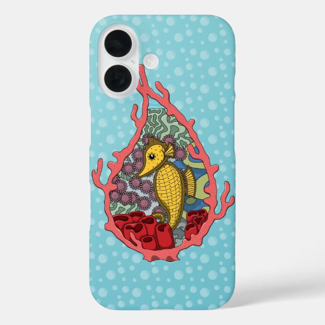 Pour iPhone 16 Tanga the Seahorse coque iphone-Mate Coque (Verso)