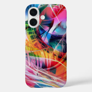 Pour iPhone 16 Téléphone Abstrait moderne / coque ipad