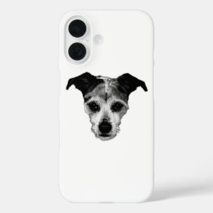 Pour iPhone 16 Terrier Mix Recherche vers le Coque Portrait de Ch