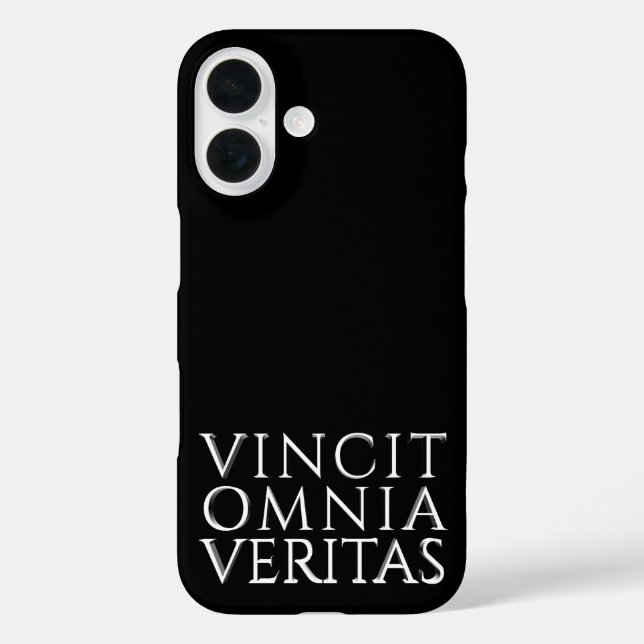 Pour iPhone 16 VINCIT OMNIA VERITAS Coque-Mate SAMSUNG COQUE GALA (Verso)