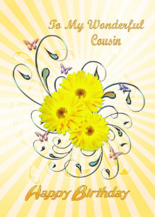 Cartes Cousine Fille D Anniversaire Zazzle Fr