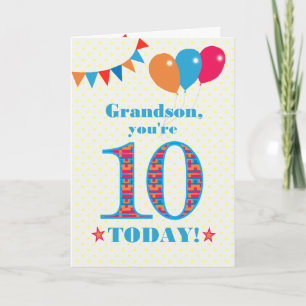 Pour la carte de ballons de Bunting 10e anniversai