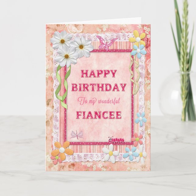 Pour la fiancée, carte d'anniversaire de métier (Devant)