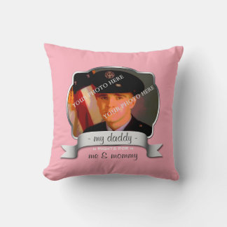 Pour la fille d'un soldat d'outre-mer - Coussin ro