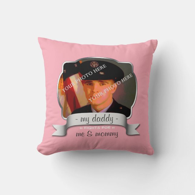 Pour la fille d'un soldat d'outre-mer - Coussin ro (Recto)