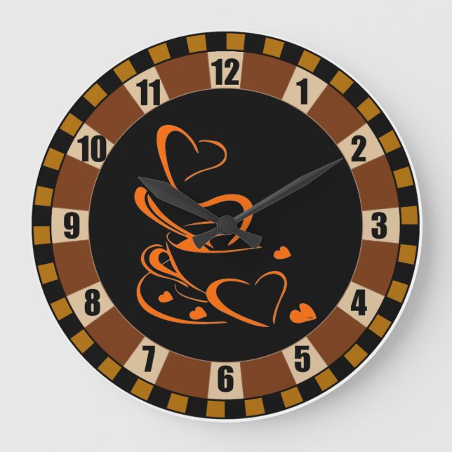"Pour l'amour du café" Grande horloge (Recto)