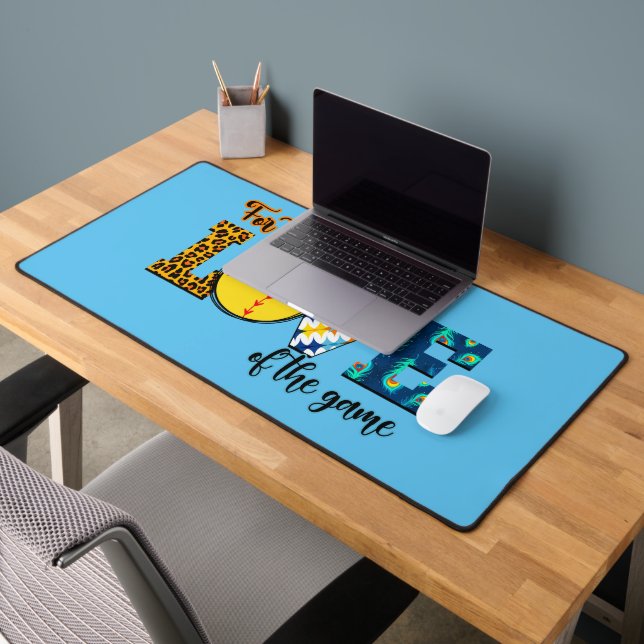 Pour L'Amour Du Jeu Softball Maman Leopard (Bureau 2)