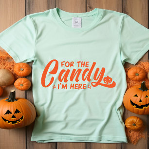 Pour le bonbon, je suis ici T-shirt Halloween