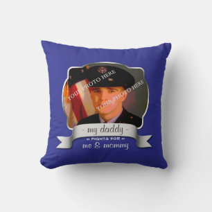 Pour le fils d'un soldat d'outre-mer - Coussin ble