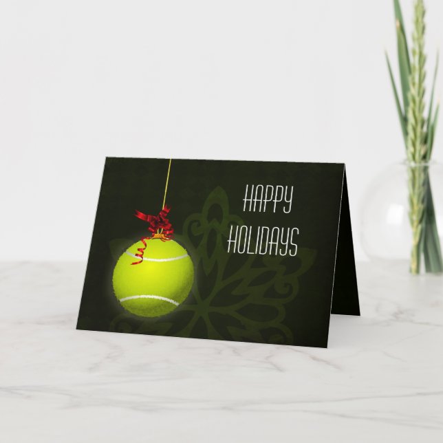 pour le joueur de tennis Cartes de Noël (Devant)
