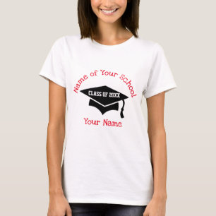 Pour le T-shirt mince pour femmes diplômées