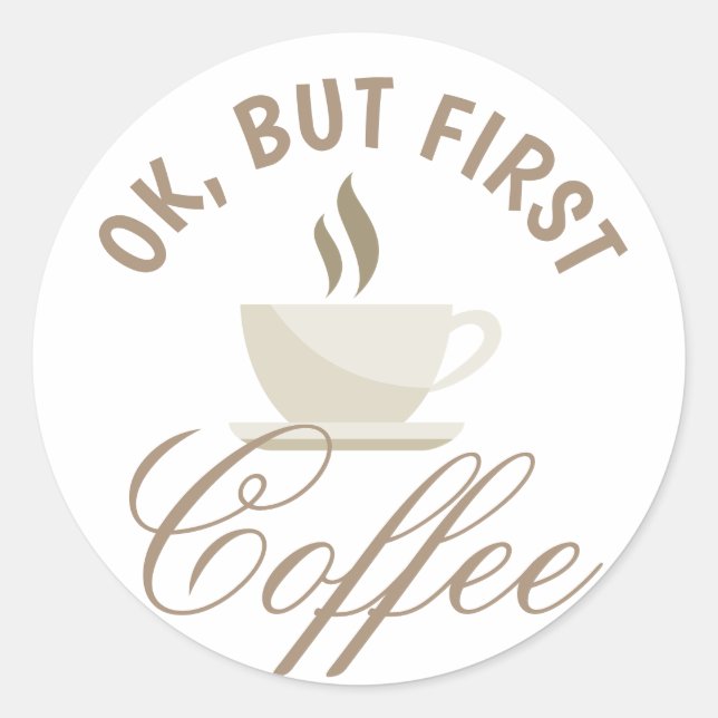 Pour les amateurs de café Sticker (Devant)