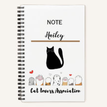 Pour les amoureux des chats - Cahier à reliure spi