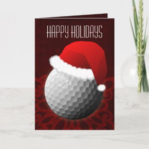 pour les cartes de Noël des golfeurs
