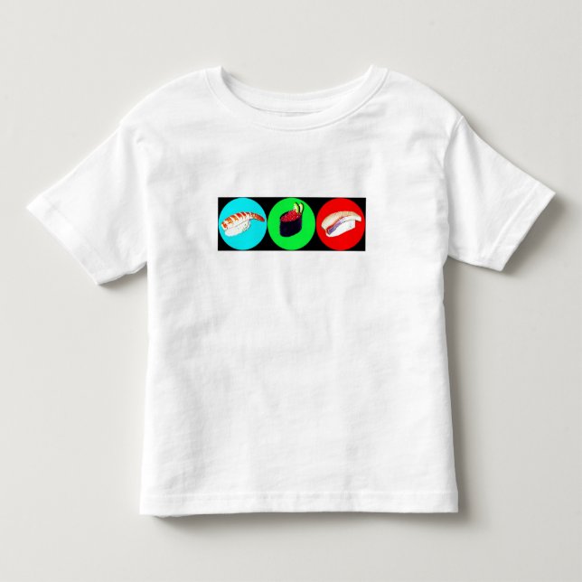 Pour Les Tous Petits 3 peu de T-shirt de Sushies (Devant)