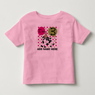 Pour Les Tous Petits 3ème T-shirt personnalisé d'anniversaire de vach