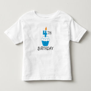 Pour Les Tous Petits 4ème L'anniversaire badine le T-shirt
