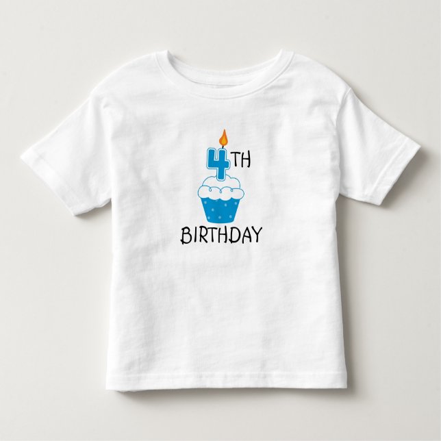 Pour Les Tous Petits 4ème L'anniversaire badine le T-shirt (Devant)