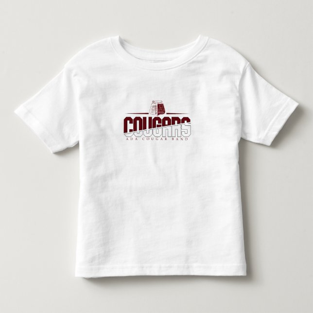 Pour Les Tous Petits Ada Cougar Band Classic Toddler T-shirt blanc (Devant)